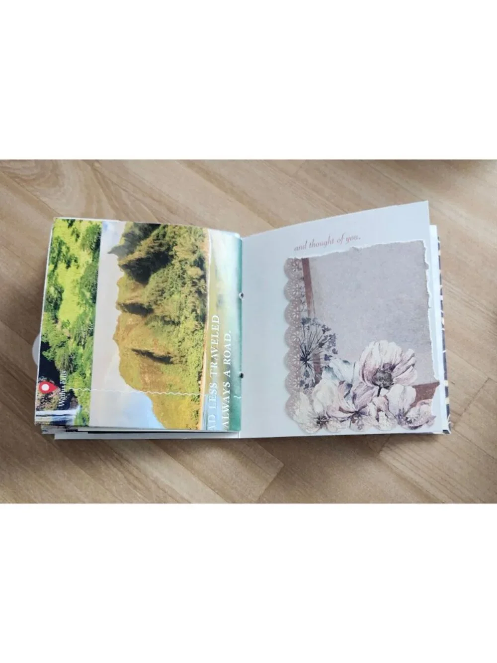 Junk Journal Travel Theme Handmade 60 pages